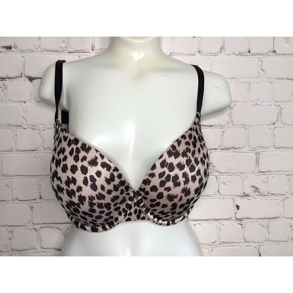 34DD Victoria's Secret Biofit Demi Uplift Bra Underwire Animal Print (228) - Picture 6 of 14